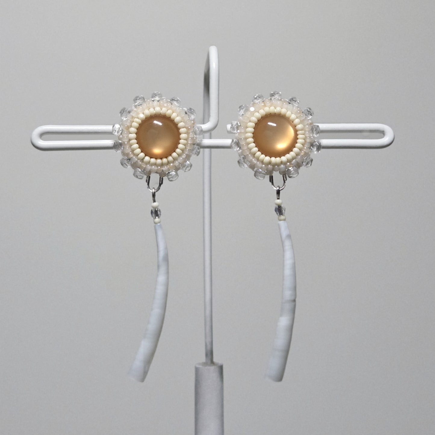 Dentalium Beaded Studs