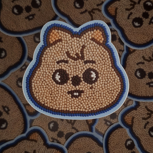Beaded Han Quokka Sticker