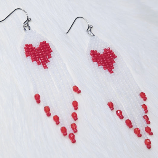 7cm Heart Fringes (Stainless Steel Version)