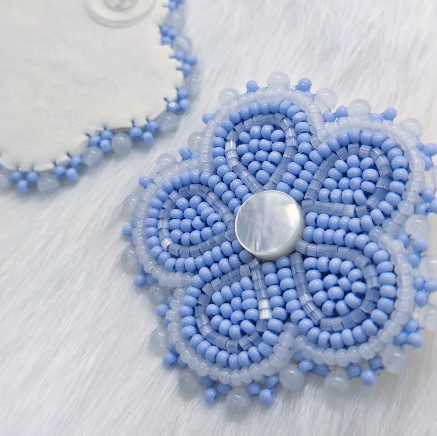 Mini Blue Floral Earrings